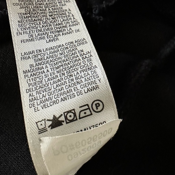 Vintage Y2K Juicy Couture S French Terry Black Zip Up Hoodie Jacket - Picture 5 of 11